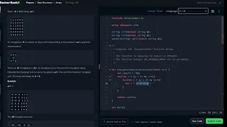 HackerRank 2D Array DS