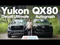 Six-Figure SUVs Compared 2025 GMC Yukon Denali Ultimate vs 2025 Infiniti QX80 Autograph