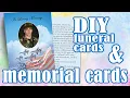 DIY Memorial Cards - Printable Memorial Cards Template