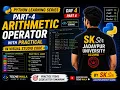 Python Part 4 Arithmetic Operator Practical Visual Studio Code- Coding Day 4 SK Sir