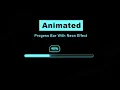 How To Make Progress Bar Using HTML CSS JavaScript Progress Bar Neon Progress Bar