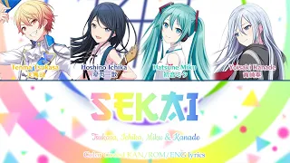 Download [FULL] SEKAI (セカイ) - Tsukasa, Ichika, Miku \u0026 Kanade | Color Coded Kan/Rom/Eng Lyrics | プロセカ MP3