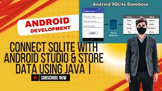 Connect SQLite with Android Studio Store Data using Java Full Tutorial