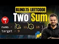 Two Sum Day 1 of Blind 75 DSA with Python Hindi