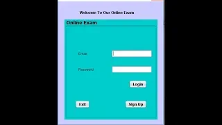 Complete Project Online exam system with source code or Java gui complete project