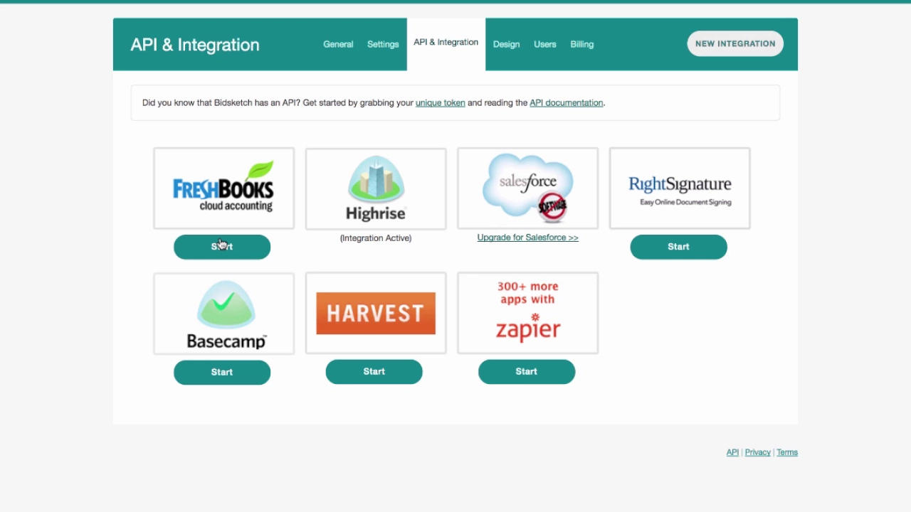 Bidsketch + FreshBooks Integration