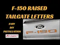 Install Raised Tailgate Letters on 2025 Ford F-150 Tremor Easy DIY Mod by Eurosport Daytona