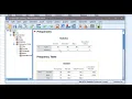 How to calculate the frequencies and precentages in SPSS