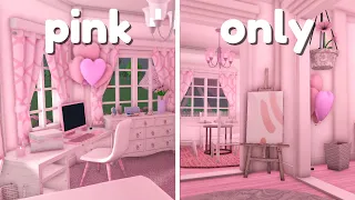 Download Building in Bloxburg but I can ONLY USE PINK! MP3