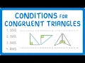 GCSE Maths - Congruent Triangle Rules exams