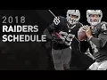 2018 Oakland Raiders Schedule