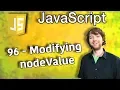 JavaScript Programming Tutorial 96 - Modifying nodeValue