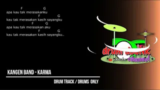 kangen band karma drums only chord gitar u0026 lirik 