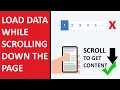 How to Load Data On Scrolling Page Down using Jquery PHP - hindi