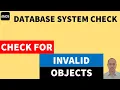 check invalid objects invalid database objects