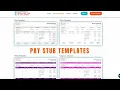 Best and FREE Sample Pay Stub Templates