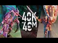 Here comes a Bio-Titan Champions of Faith vs Subterranean Assault 40k in 40m Warhammer Battle