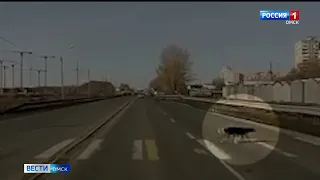 Необычное видео о дорожной ситуации попало в распоряжение «Вестей»