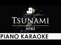 Download Lagu NIKI - Tsunami - Piano Karaoke Instrumental Cover with Lyrics