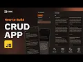 Create Read Update Delete CRUD in JavaScript Note Taking App Tutorial