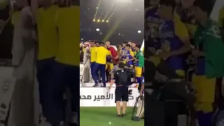 هوشة محمد السهلاوي و محسن الحارثي في تتويج النصر بالدوري 