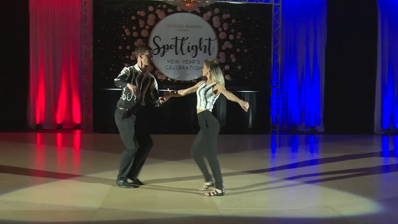 Spotlight New Years 2018 2019 Novice Pro Am Routine Austin Motley with Kayla Sloan