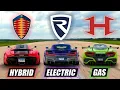 DRAG RACE - Hennessey F5 v Rimac Nevera v Koenigsegg Regera
