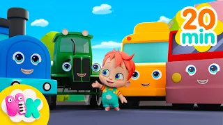 Canzoni delle Macchine 🚘🚂 Mezzi di Trasporto per Bambini | HeyKids Italiano