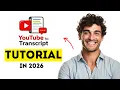 How to Use YouTube Transcript to Extract YouTube Transcripts in 2026 Easy Tutorial