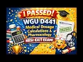 How I Passed WGU D441 Pharmacology HESI My Biggest Mistakes Best Resources