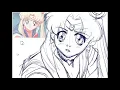 Sailor Moon screencap redraw
