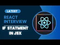 React Interview Question in Hindi can we use if else statement in react jsx