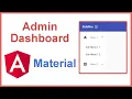 How Create Dashboard Template Basic Layout in Angular Material