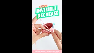 How To Invisible Decrease For Beginners Inv Dec - Amigurumi Crochet Tutorial