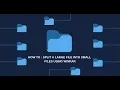 How To Split a Large File Into Small Files Using WinRar