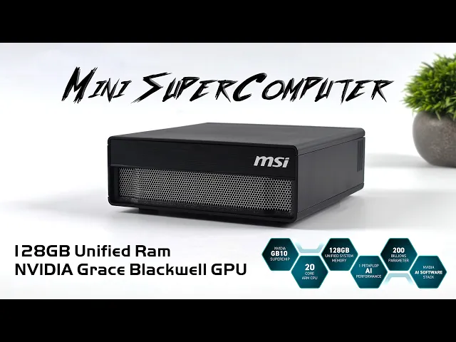 Ultra-Tiny Supercomputer Fits In A Backpack! MSI Expert Edge (NVIDIA DGX Spark)