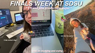 FINALS WEEK AT SDSU study with me school vlog solo date more