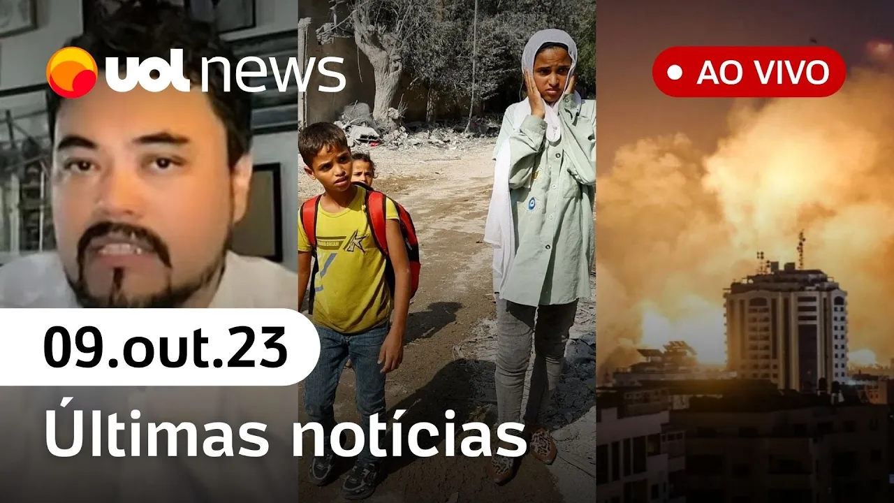 ???? Guerra Israel x Hamas: últimas notícias; brasileira na Palestina, Filipe Figueiredo e mais ao vivo