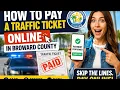 How to pay a traffic ticket online in Broward County