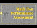 Math Two Performance Assessment