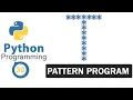 Python Pattern Programs Printing Stars in T Shape