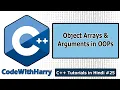Array of Objects Passing Objects as Function Arguments in C C Tutorials for Beginners