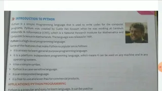 6TH COMPUTER CH-8 INTRODUCING PYTHON - 2