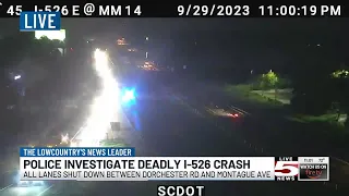 FIRST ALERT 1 person killed in vehicle crash on I-526 eastbound all lanes closed