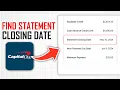 How to Find Statement Closing Date Capital One Full Guide