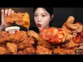 Download Lagu 🍗🍕 KFC Crispy Fried Chicken, Pizza \u0026 Spicy Seasoned Chicken Mukbang ASMR | Eat with Boki 😋✨