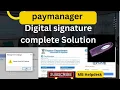 paymanager digital signature setting with all details Check dsc setting solution