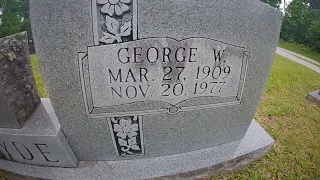 George W Hyde Mar 27 1909-Nov 20 1977 Jewell L Hyde Oct 15 1923-Apr 12 1989
