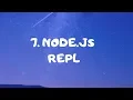 7 Node js REPL Node js tutorial for beginners in bangla