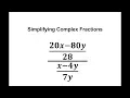 Simplifying Complex Fractions Ex 3